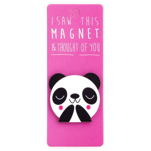 A fridge magnet saying 'Panda Cute'