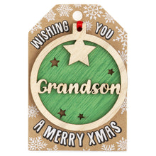 Load image into Gallery viewer, Personalised Christmas Tree Decorations A-I