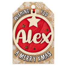 Load image into Gallery viewer, Personalised Christmas Tree Decorations A-I