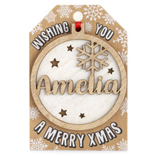 Load image into Gallery viewer, Personalised Christmas Tree Decorations A-I