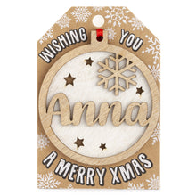 Load image into Gallery viewer, Personalised Christmas Tree Decorations A-I