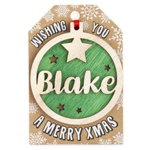 Load image into Gallery viewer, Personalised Christmas Tree Decorations A-I