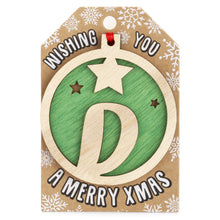 Load image into Gallery viewer, Personalised Christmas Tree Decorations A-I