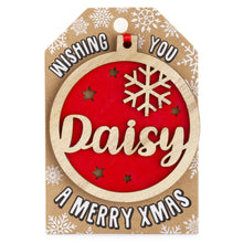 Load image into Gallery viewer, Personalised Christmas Tree Decorations A-I
