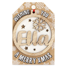 Load image into Gallery viewer, Personalised Christmas Tree Decorations A-I