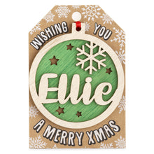 Load image into Gallery viewer, Personalised Christmas Tree Decorations A-I