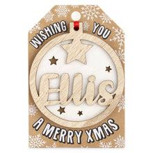 Load image into Gallery viewer, Personalised Christmas Tree Decorations A-I