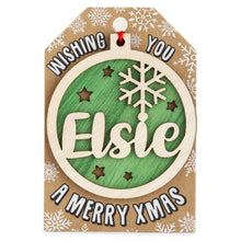 Load image into Gallery viewer, Personalised Christmas Tree Decorations A-I
