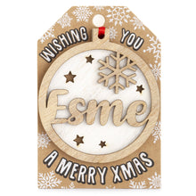 Load image into Gallery viewer, Personalised Christmas Tree Decorations A-I