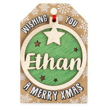 Load image into Gallery viewer, Personalised Christmas Tree Decorations A-I