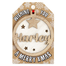 Load image into Gallery viewer, Personalised Christmas Tree Decorations A-I