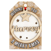Load image into Gallery viewer, Personalised Christmas Tree Decorations A-I