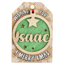Load image into Gallery viewer, Personalised Christmas Tree Decorations I-Z
