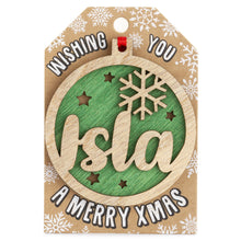 Load image into Gallery viewer, Personalised Christmas Tree Decorations I-Z