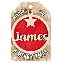 Load image into Gallery viewer, Personalised Christmas Tree Decorations I-Z