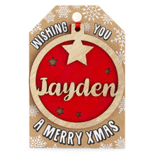 Load image into Gallery viewer, Personalised Christmas Tree Decorations I-Z