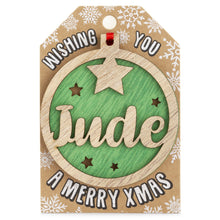 Load image into Gallery viewer, Personalised Christmas Tree Decorations I-Z