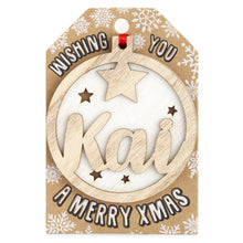 Load image into Gallery viewer, Personalised Christmas Tree Decorations I-Z