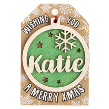 Load image into Gallery viewer, Personalised Christmas Tree Decorations I-Z