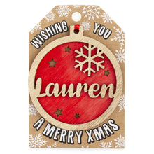 Load image into Gallery viewer, Personalised Christmas Tree Decorations I-Z