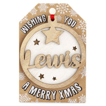 Load image into Gallery viewer, Personalised Christmas Tree Decorations I-Z