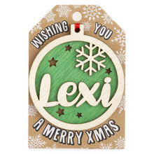 Load image into Gallery viewer, Personalised Christmas Tree Decorations I-Z