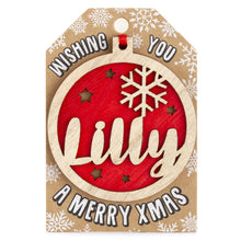 Load image into Gallery viewer, Personalised Christmas Tree Decorations I-Z