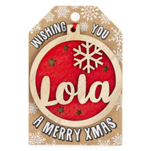 Load image into Gallery viewer, Personalised Christmas Tree Decorations I-Z