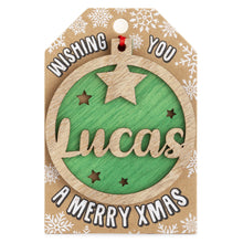 Load image into Gallery viewer, Personalised Christmas Tree Decorations I-Z