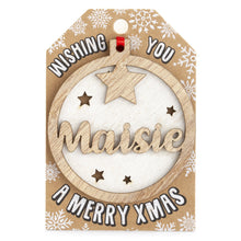 Load image into Gallery viewer, Personalised Christmas Tree Decorations I-Z