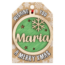 Load image into Gallery viewer, Personalised Christmas Tree Decorations I-Z