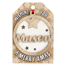 Load image into Gallery viewer, Personalised Christmas Tree Decorations I-Z