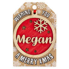 Load image into Gallery viewer, Personalised Christmas Tree Decorations I-Z