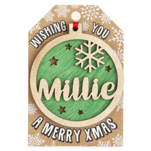 Load image into Gallery viewer, Personalised Christmas Tree Decorations I-Z