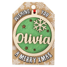 Load image into Gallery viewer, Personalised Christmas Tree Decorations I-Z