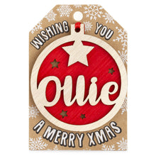 Load image into Gallery viewer, Personalised Christmas Tree Decorations I-Z