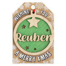 Load image into Gallery viewer, Personalised Christmas Tree Decorations I-Z