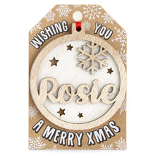 Load image into Gallery viewer, Personalised Christmas Tree Decorations I-Z