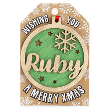 Load image into Gallery viewer, Personalised Christmas Tree Decorations I-Z