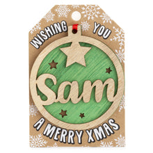 Load image into Gallery viewer, Personalised Christmas Tree Decorations I-Z