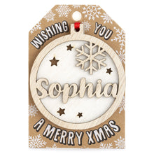 Load image into Gallery viewer, Personalised Christmas Tree Decorations I-Z