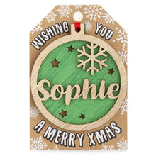 Load image into Gallery viewer, Personalised Christmas Tree Decorations I-Z
