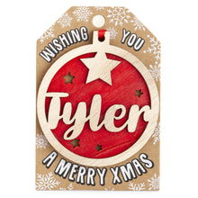 Load image into Gallery viewer, Personalised Christmas Tree Decorations I-Z
