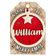 Load image into Gallery viewer, Personalised Christmas Tree Decorations I-Z