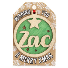 Load image into Gallery viewer, Personalised Christmas Tree Decorations I-Z