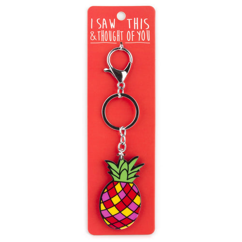 A KEYRING SAYING 'FUNKY PINEAPPLE'