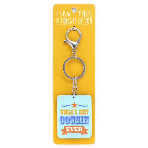 A KEYRING SAYING 'BEST COUSIN'