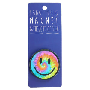 Fridge Magnet "Tie Dye Smiley"