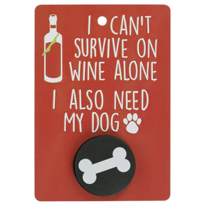 Wine Alone - Dog Lead Holder