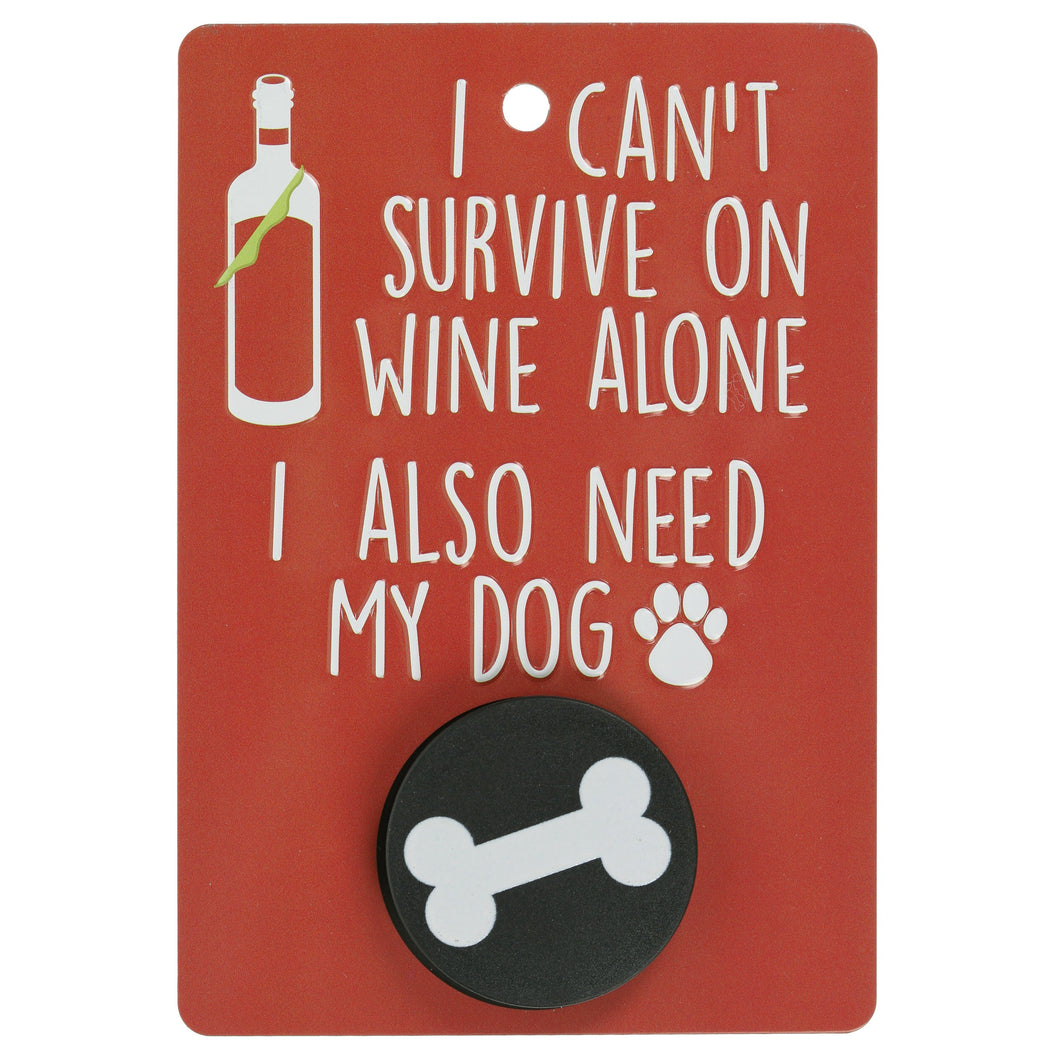 Wine Alone - Dog Lead Holder